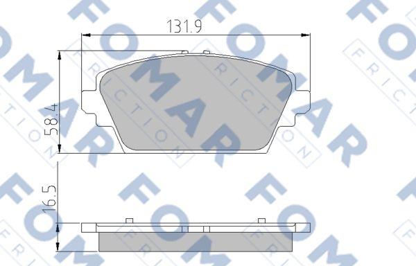 FOMAR Friction FO 908481 - Kit pastiglie freno, Freno a disco autozon.pro