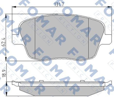 FOMAR Friction FO 908081 - Kit pastiglie freno, Freno a disco autozon.pro