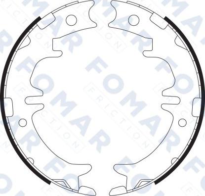 FOMAR Friction FO 9082 - Kit ganasce freno autozon.pro