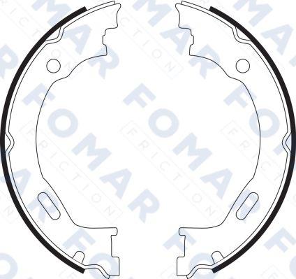 FOMAR Friction FO 9087 - Kit ganasce freno autozon.pro