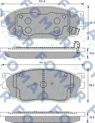 FOMAR Friction FO 903381 - Kit pastiglie freno, Freno a disco autozon.pro