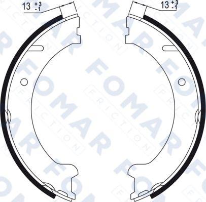 FOMAR Friction FO 9029 - Kit ganasce freno autozon.pro