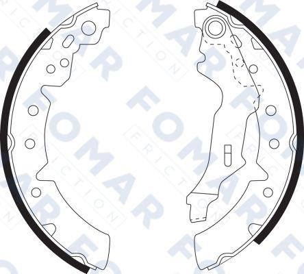 FOMAR Friction FO 9075 - Kit ganasce freno autozon.pro