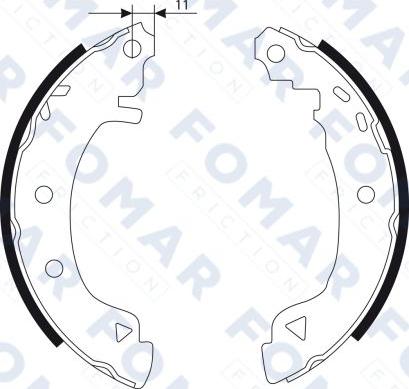 FOMAR Friction FO 9076 - Kit ganasce freno autozon.pro