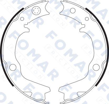 FOMAR Friction FO 9078 - Kit ganasce freno autozon.pro