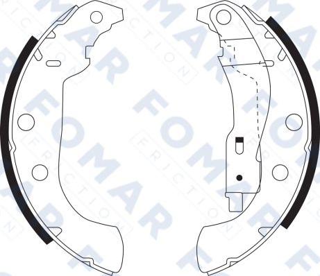 FOMAR Friction FO 9103 - Kit ganasce freno autozon.pro