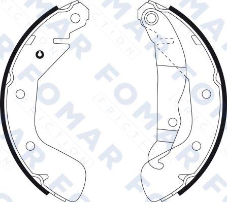 FOMAR Friction FO 9102 - Kit ganasce freno autozon.pro