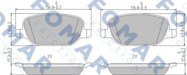 FOMAR Friction FO 913581 - Kit pastiglie freno, Freno a disco autozon.pro