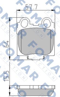 FOMAR Friction FO 934481 - Kit pastiglie freno, Freno a disco autozon.pro