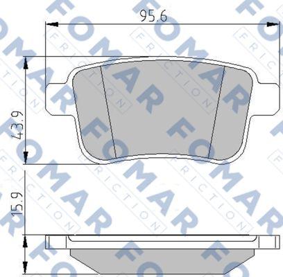 FOMAR Friction FO 935681 - Kit pastiglie freno, Freno a disco autozon.pro