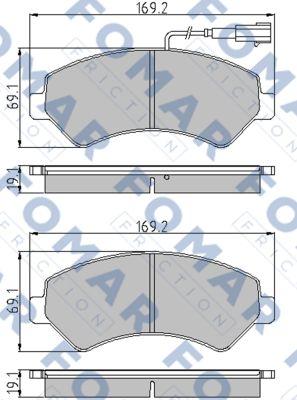 FOMAR Friction FO 930681 - Kit pastiglie freno, Freno a disco autozon.pro