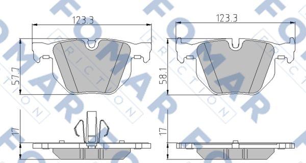 FOMAR Friction FO 930181 - Kit pastiglie freno, Freno a disco autozon.pro