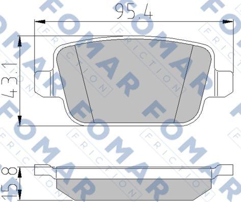 FOMAR Friction FO 930781 - Kit pastiglie freno, Freno a disco autozon.pro