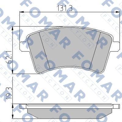 FOMAR Friction FO 931381 - Kit pastiglie freno, Freno a disco autozon.pro