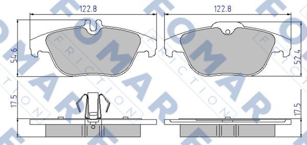 FOMAR Friction FO 931281 - Kit pastiglie freno, Freno a disco autozon.pro