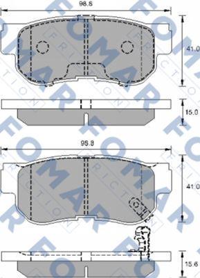 FOMAR Friction FO 931781 - Kit pastiglie freno, Freno a disco autozon.pro