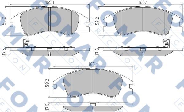 FOMAR Friction FO 932181 - Kit pastiglie freno, Freno a disco autozon.pro