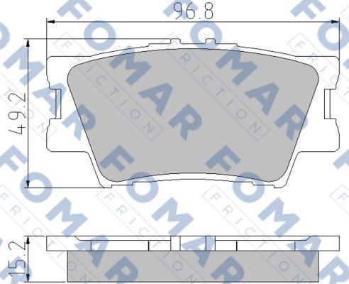 FOMAR Friction FO 932881 - Kit pastiglie freno, Freno a disco autozon.pro