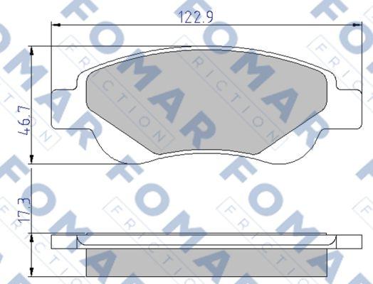 FOMAR Friction FO 929481 - Kit pastiglie freno, Freno a disco autozon.pro