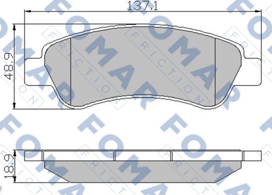 FOMAR Friction FO 924381 - Kit pastiglie freno, Freno a disco autozon.pro