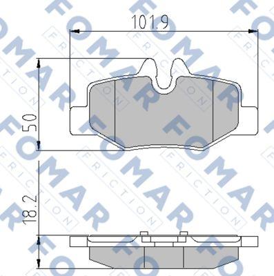 FOMAR Friction FO 924781 - Kit pastiglie freno, Freno a disco autozon.pro