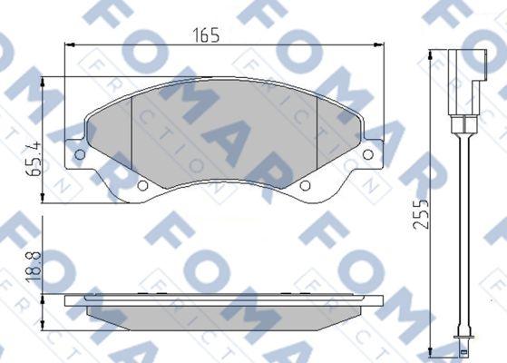 FOMAR Friction FO 925181 - Kit pastiglie freno, Freno a disco autozon.pro