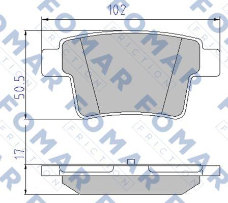 FOMAR Friction FO 928581 - Kit pastiglie freno, Freno a disco autozon.pro