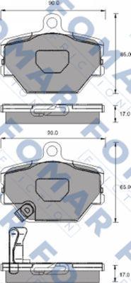 FOMAR Friction FO 928781 - Kit pastiglie freno, Freno a disco autozon.pro