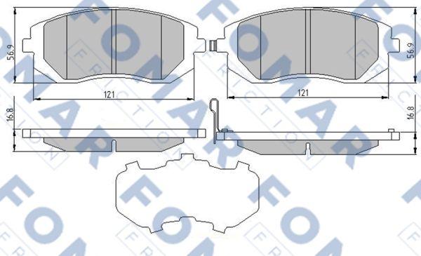 FOMAR Friction FO 973881 - Kit pastiglie freno, Freno a disco autozon.pro