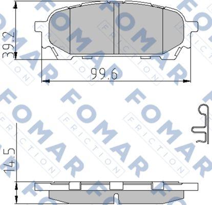 FOMAR Friction FO 972781 - Kit pastiglie freno, Freno a disco autozon.pro