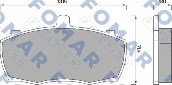 FOMAR Friction FO 499081 - Kit pastiglie freno, Freno a disco autozon.pro