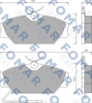 FOMAR Friction FO 447881 - Kit pastiglie freno, Freno a disco autozon.pro