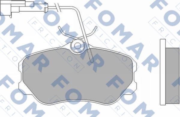 FOMAR Friction FO 455881 - Kit pastiglie freno, Freno a disco autozon.pro