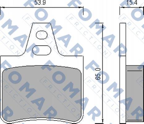 FOMAR Friction FO 450981 - Kit pastiglie freno, Freno a disco autozon.pro