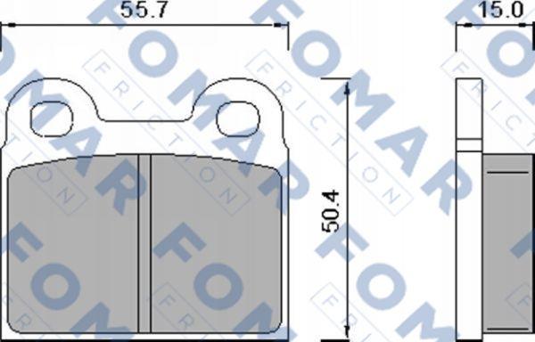 FOMAR Friction FO 450281 - Kit pastiglie freno, Freno a disco autozon.pro