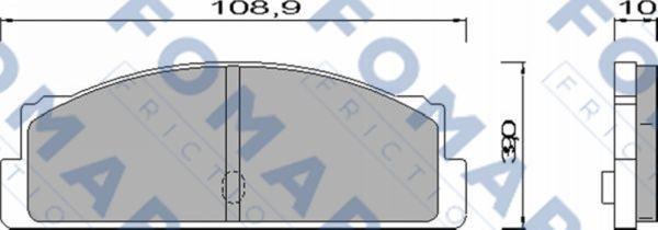 FOMAR Friction FO 451585 - Kit pastiglie freno, Freno a disco autozon.pro