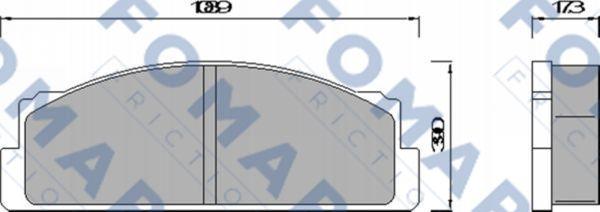 FOMAR Friction FO 452084 - Kit pastiglie freno, Freno a disco autozon.pro