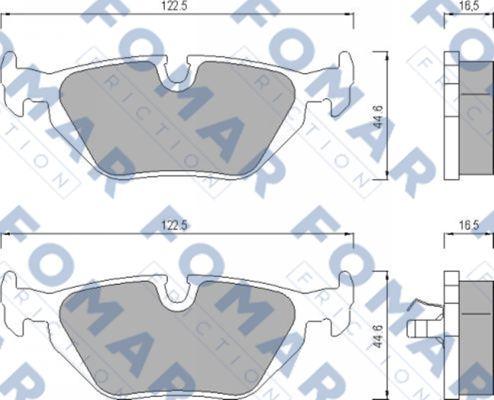 FOMAR Friction FO 469881 - Kit pastiglie freno, Freno a disco autozon.pro