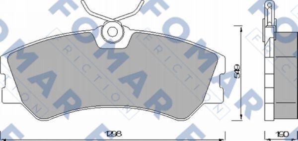 FOMAR Friction FO 463781 - Kit pastiglie freno, Freno a disco autozon.pro