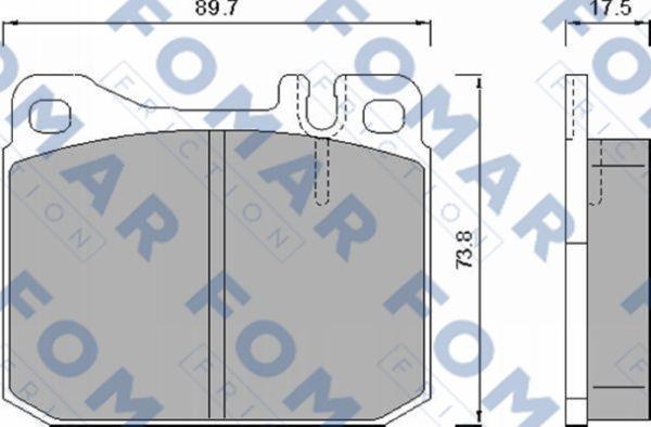 FOMAR Friction FO 467981 - Kit pastiglie freno, Freno a disco autozon.pro