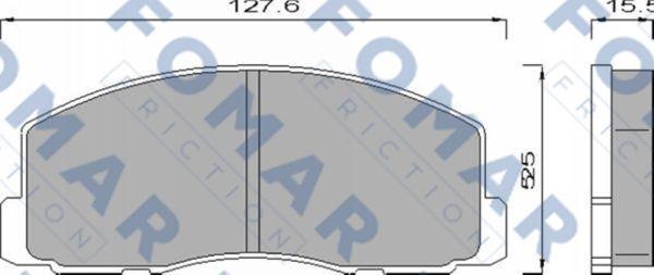 FOMAR Friction FO 439681 - Kit pastiglie freno, Freno a disco autozon.pro