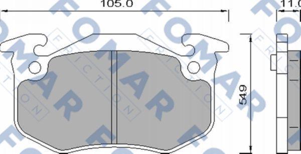 FOMAR Friction FO 435881 - Kit pastiglie freno, Freno a disco autozon.pro