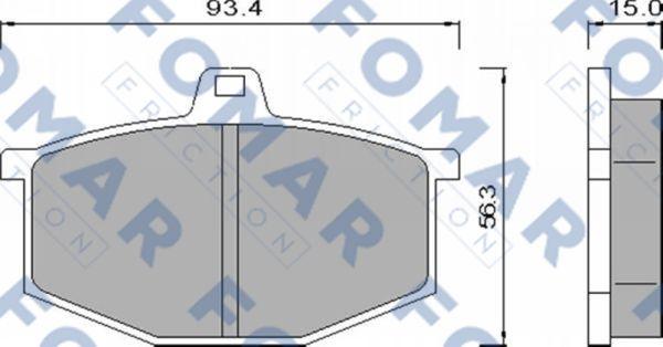 FOMAR Friction FO 424781 - Kit pastiglie freno, Freno a disco autozon.pro