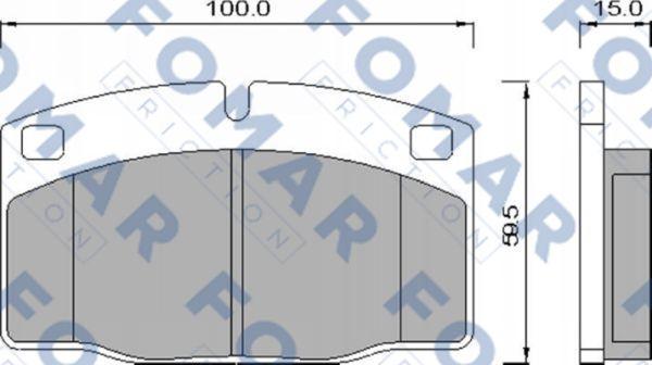 FOMAR Friction FO 426981 - Kit pastiglie freno, Freno a disco autozon.pro