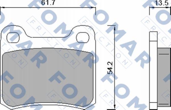 FOMAR Friction FO 421381 - Kit pastiglie freno, Freno a disco autozon.pro