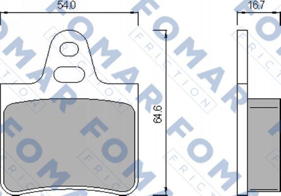 FOMAR Friction FO 428481 - Kit pastiglie freno, Freno a disco autozon.pro