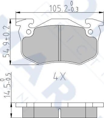 FOMAR Friction FO 428281 - Kit pastiglie freno, Freno a disco autozon.pro