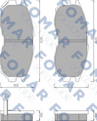 FOMAR Friction FO 479181 - Kit pastiglie freno, Freno a disco autozon.pro