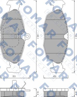 FOMAR Friction FO 470081 - Kit pastiglie freno, Freno a disco autozon.pro