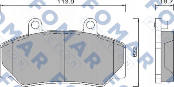 FOMAR Friction FO 473981 - Kit pastiglie freno, Freno a disco autozon.pro